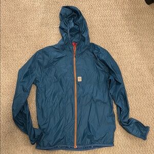 Topo Designs Blue Windbreaker Lightweight Jacket
